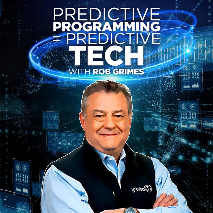 predictive programming podcast cover graphic